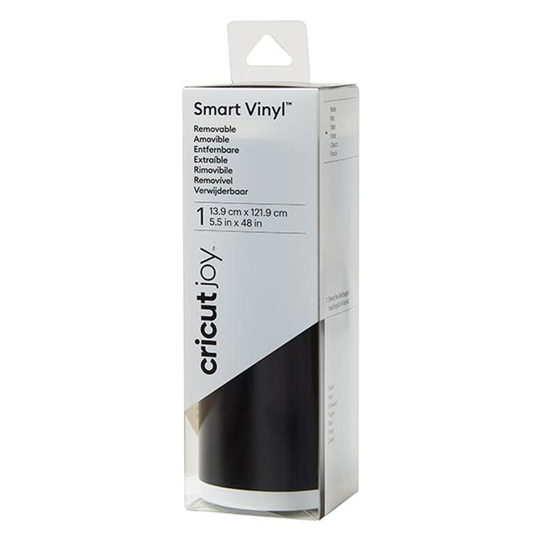 Cricut Joy Smart -vinyylikalvo matt [ 13,9 x 121,9 cm ] – musta,  image number 1