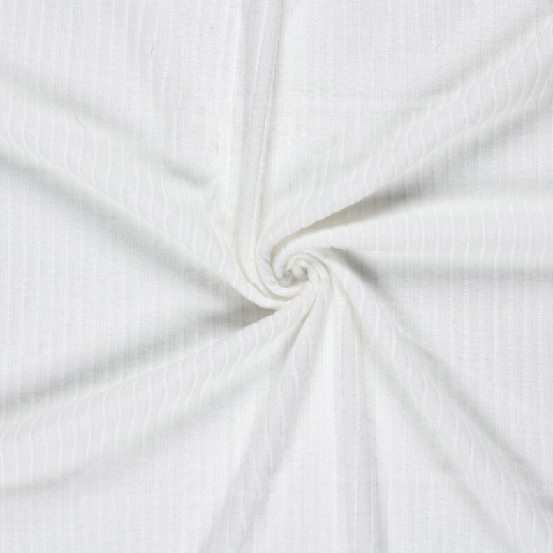 Superpehmeä ribbineulos, yksivärinen – valkoinen,  image number 3