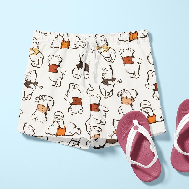 Puuvillajersey Nalle Puh | Disney – villanvalkoinen,  image number 6