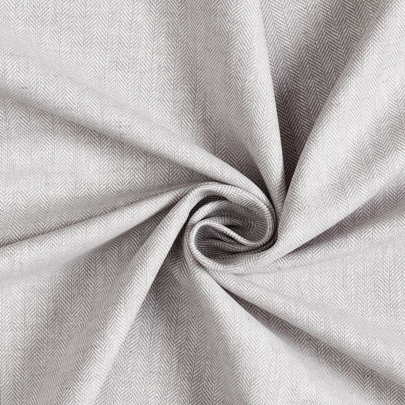 Pellava-puuvilla-sekoite Kalanruoto – hopea,  image number 3