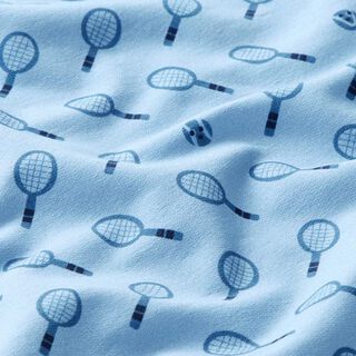 French Terry Kesäcollege Retro Tennis  | PETIT CITRON – vaaleansininen, 