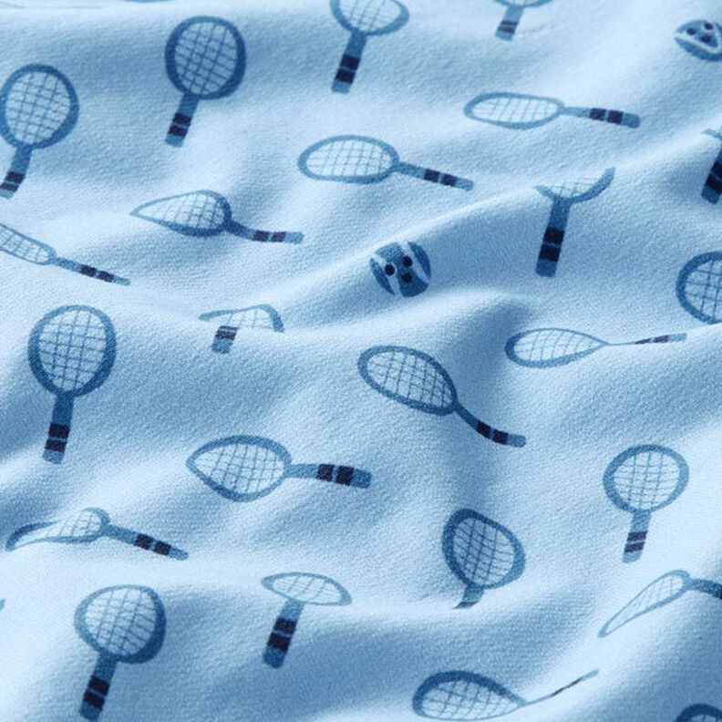 French Terry Kesäcollege Retro Tennis  | PETIT CITRON – vaaleansininen,  image number 2