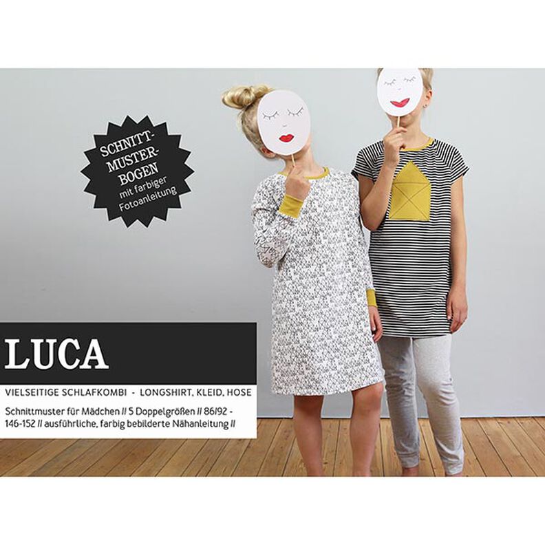LUCA Monipuolinen tyttöjen yöpuku | Studio Schnittreif | 86–152,  image number 1