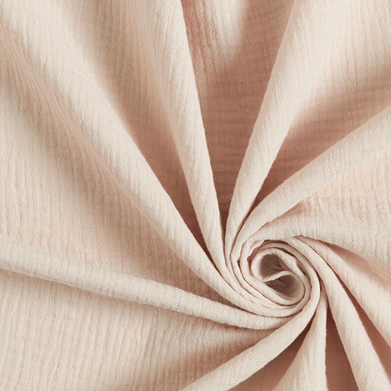 Musliini-/kaksikerroksinen kangas – vaalea beige,  image number 1