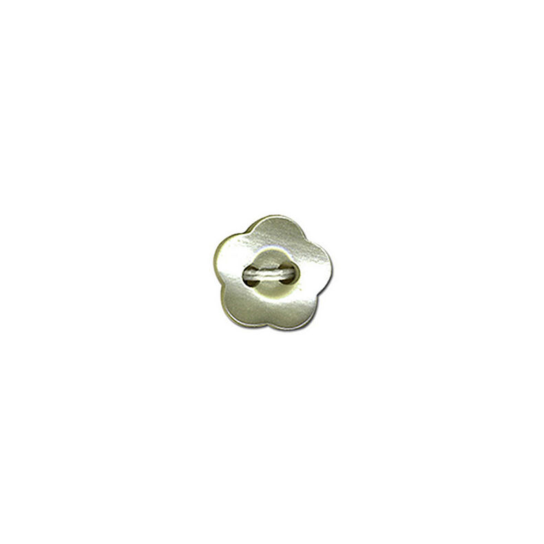 Kaksireikäinen nappi Kukka  – mint,  image number 1