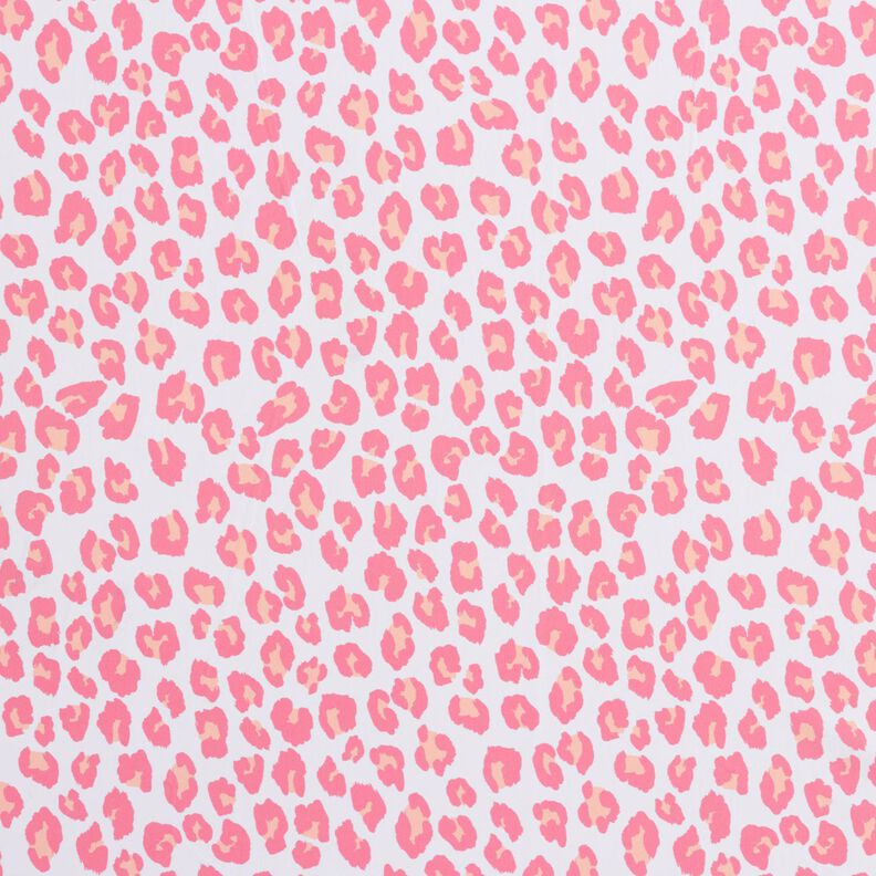 Uimapukukangas Leoprintti – valkoinen/roosa,  image number 1