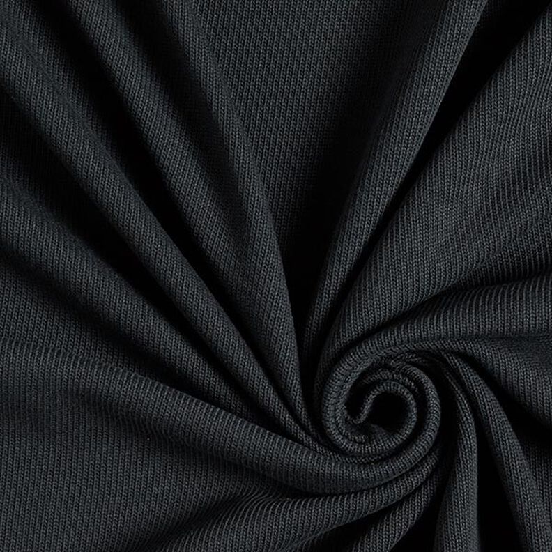Puuvillaneulekangas – musta,  image number 1