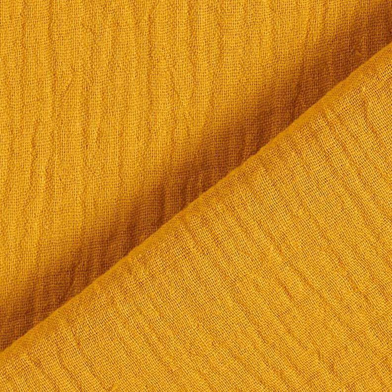 GOTS Musliini-/kaksikerroksinen kangas | Tula – currynkeltainen,  image number 4