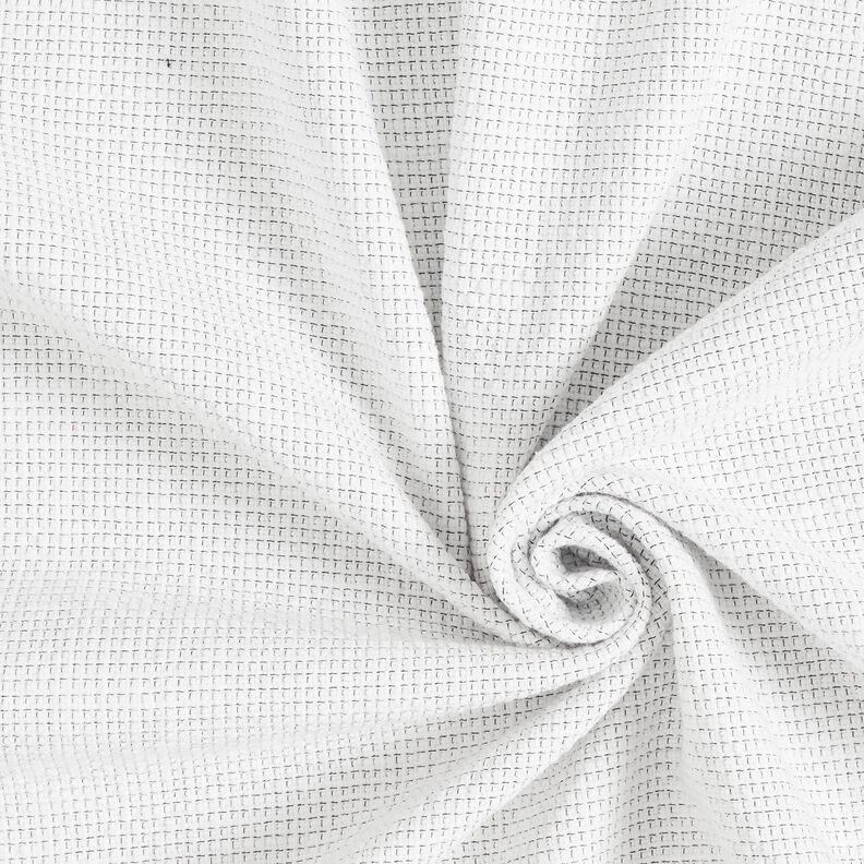 Puuvillakangas Buklee Pikkulaatikot – valkoinen,  image number 1