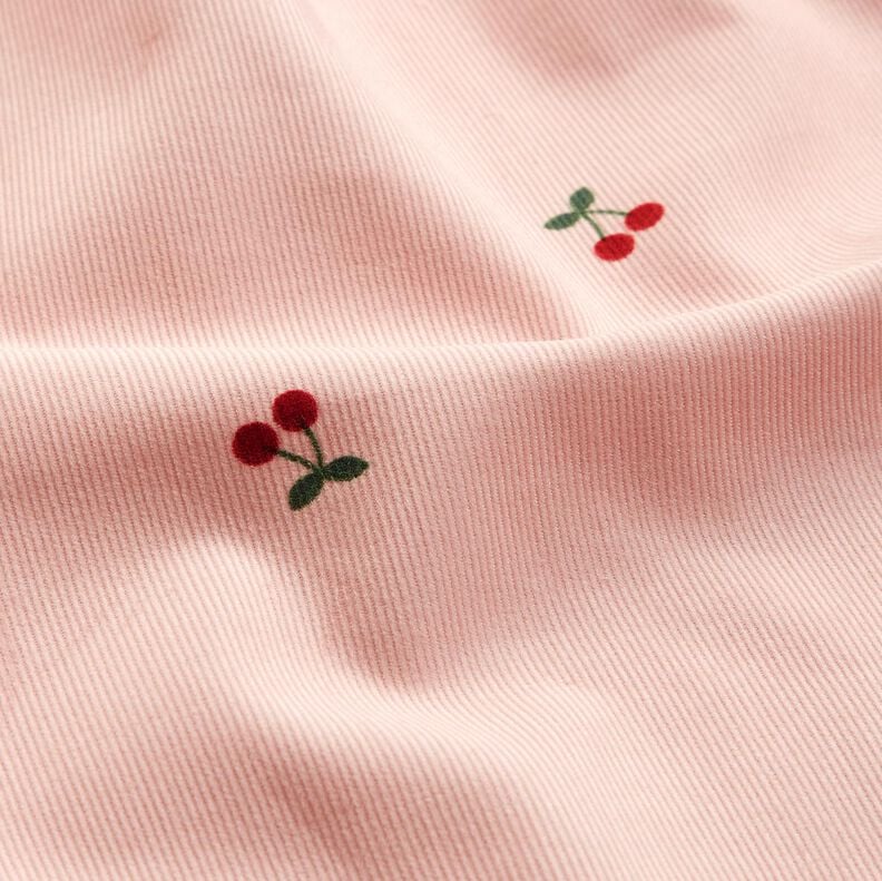 Vauvasametti Kirsikat &ndash; vaaleanpunainen,  image number 2