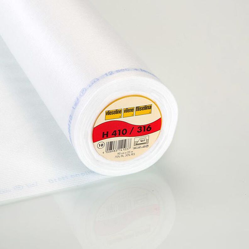 H 410 Silitettävä kangasvahvike | Vlieseline – valkoinen,  image number 1