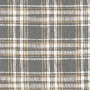 Puuvillaflanelli Ruutu – harmaa/valkoinen, 