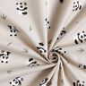 Puuvillakangas Kretonki S&ouml;p&ouml; pandakarhu &ndash; luonnonv&auml;rinen,  thumbnail number 3