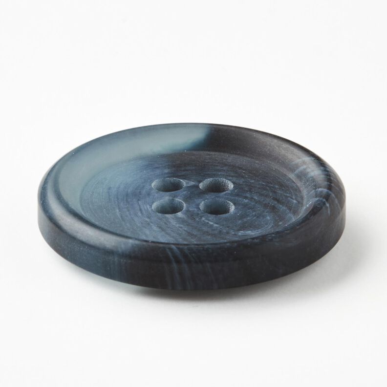 4-reikäinen pyöreä nappi [Ø 25 mm] – farkunsininen,  image number 2