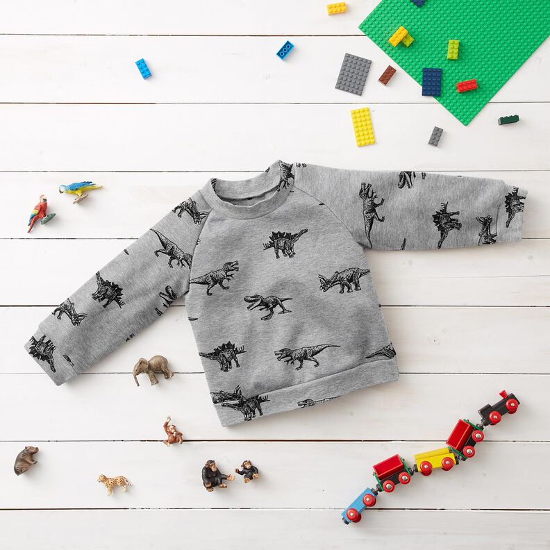 French Terry Kes&auml;college Dinot &ndash; hopea/musta,  image number 5