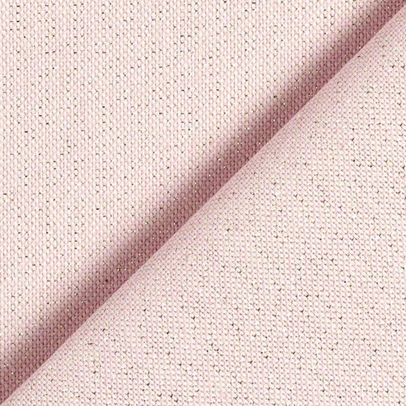 Sisustuskangas Puolipanama Lurex – roosa,  image number 3