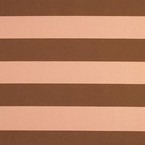 Sisustuskangas Canvas Iloiset raidat – lohenpunainen/ruskea, 