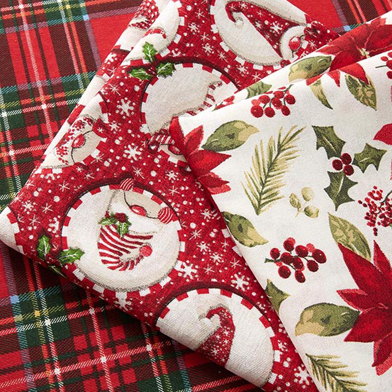 Sisustuskangas Canvas Skottiruutu – punainen/kuusenvihreä,  image number 5