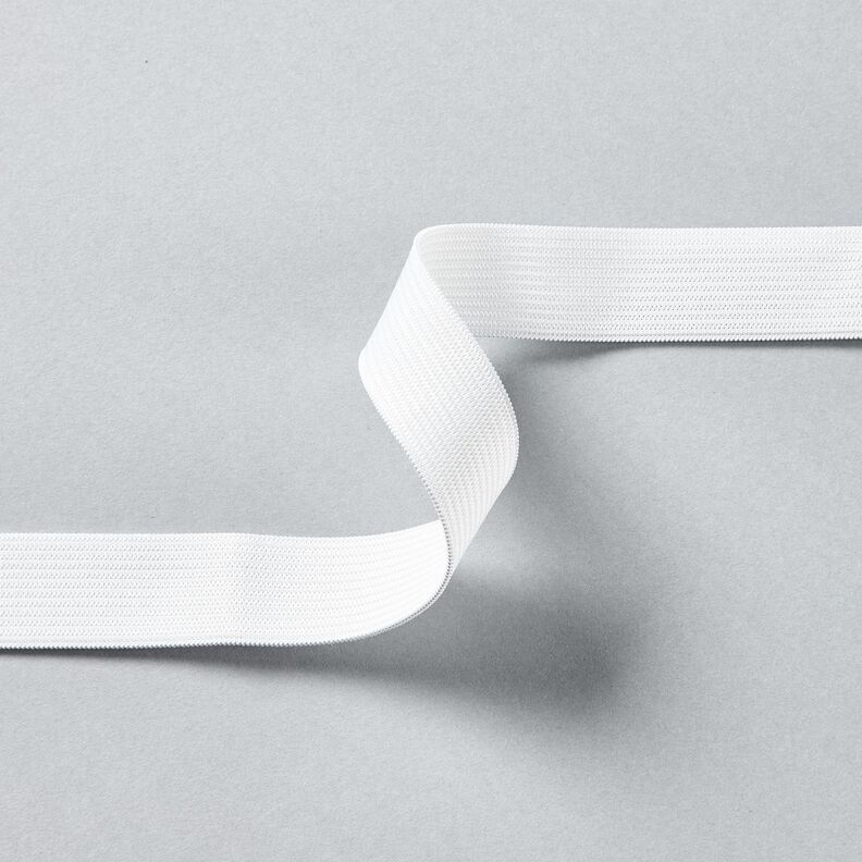 Sile&auml; kuminen nauha [3 m | 20 mm] &ndash; valkoinen,  image number 2