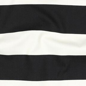 Sisustuskangas Canvas Iloiset raidat – musta/valkoinen, 