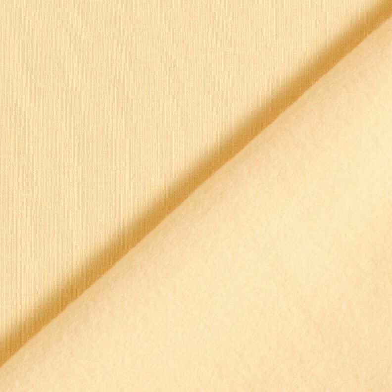 Kevyt puuvillacollege Yksivärinen – vaniljankeltainen,  image number 5