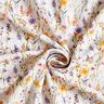 Sisustuskangas Puuvillatoimikas Villikukat &ndash; norsunluu/lila,  thumbnail number 3
