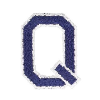 Kangasmerkki Q-kirjain [ Korkeus: 4,6 cm ] – laivastonsininen, 