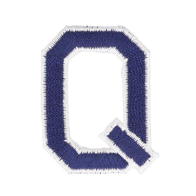 Kangasmerkki Q-kirjain [ Korkeus: 4,6 cm ] – laivastonsininen,  image number 1