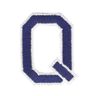 Kangasmerkki Q-kirjain [ Korkeus: 4,6 cm ] – laivastonsininen,  thumbnail number 1