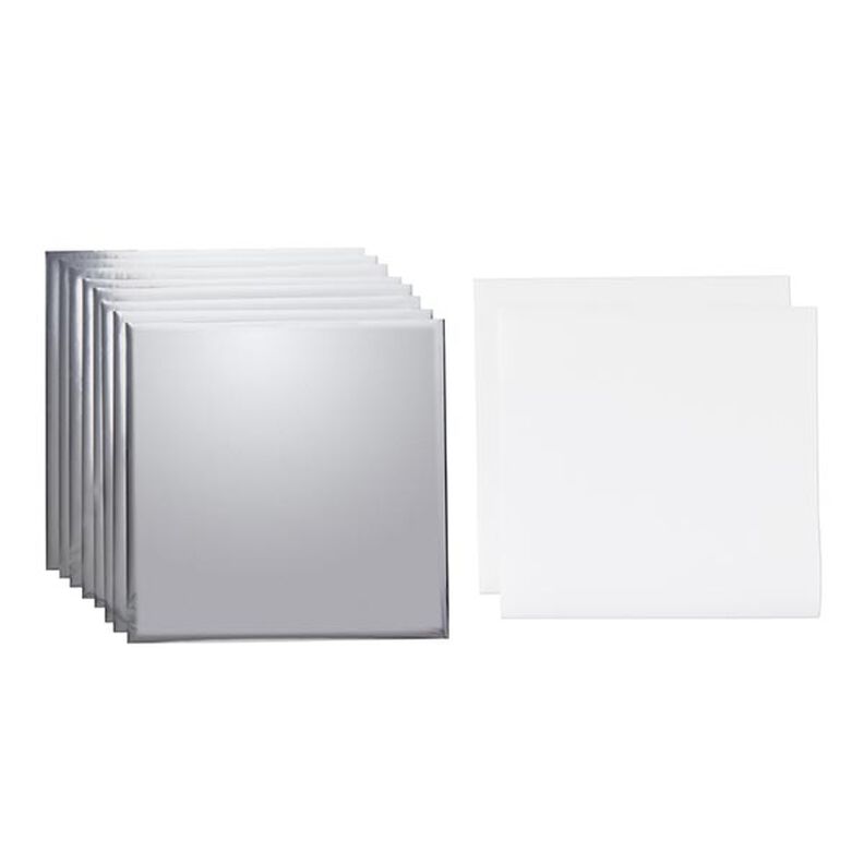 Cricut-siirtokalvot [ 30,5 x 30,5 cm | 8 kpl ] – hopea metallinen,  image number 2