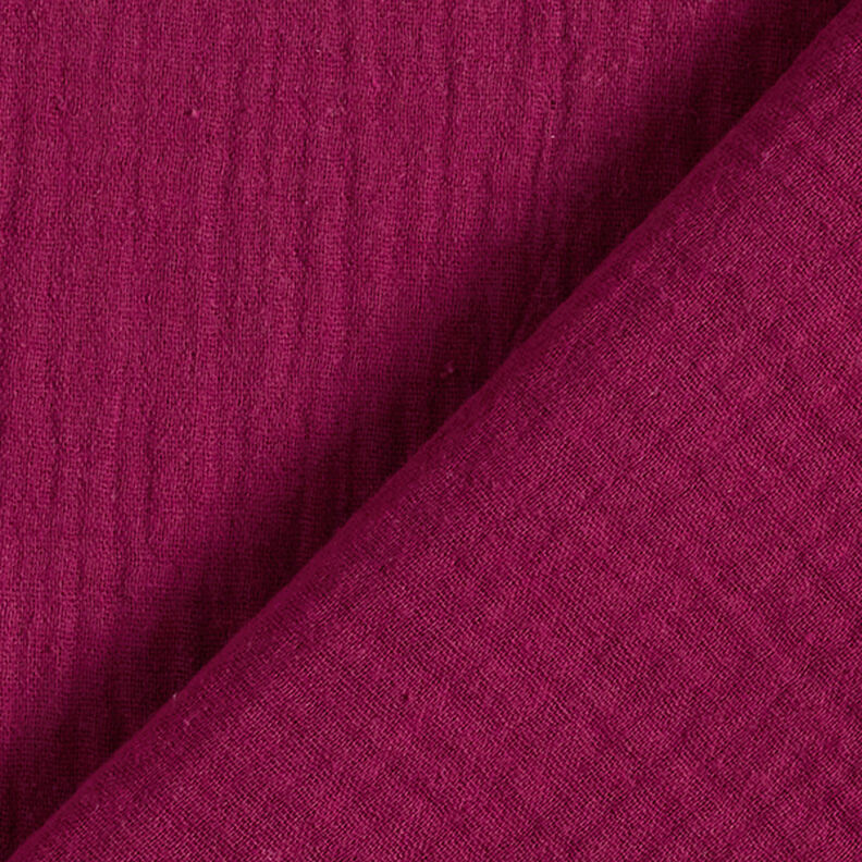 Musliini-/kaksikerroksinen kangas – bordeauxin punainen,  image number 4