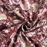 Musliini-/kaksikerroksinen kangas akvarelliruusut Digitaalipainatus – bordeauxin punainen,  thumbnail number 4