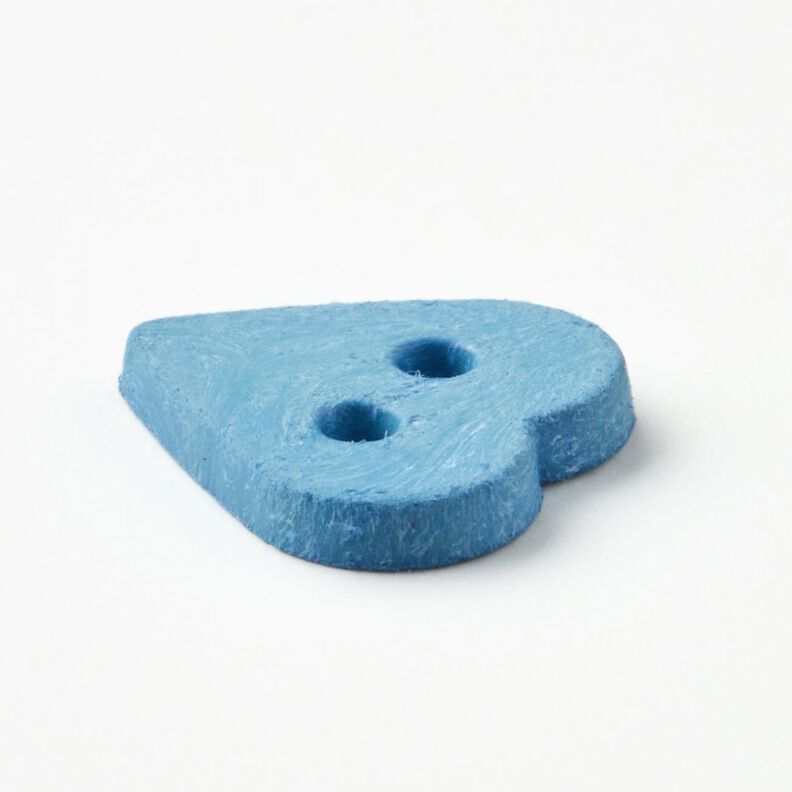 Sydämenmuotoinen nappi [Ø 15 mm] – briljantin sininen,  image number 2