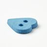 Sydämenmuotoinen nappi [Ø 15 mm] – briljantin sininen,  thumbnail number 2