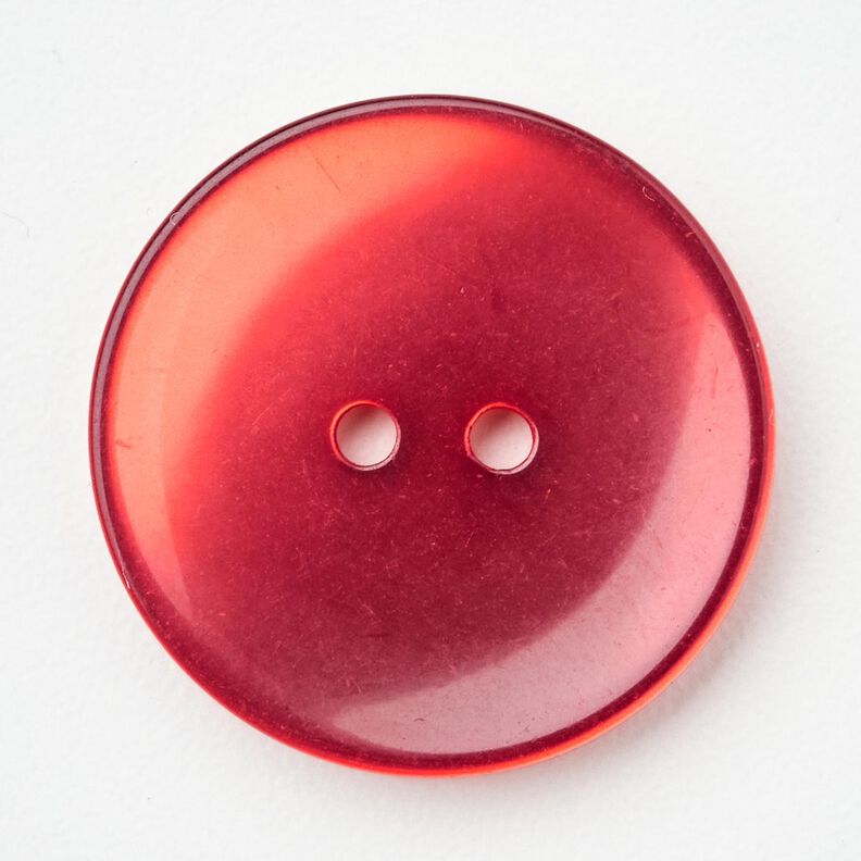2-reikäinen kiiltävä nappi [Ø 25 mm] – chili,  image number 1