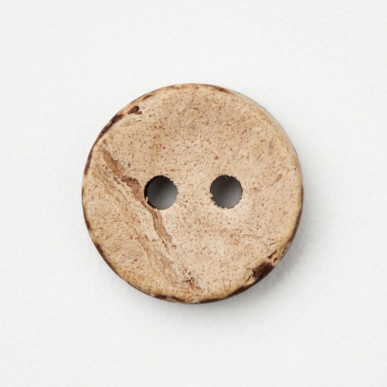 Kookosnappi [Ø 13 mm] – beige/tummanruskea,  image number 1