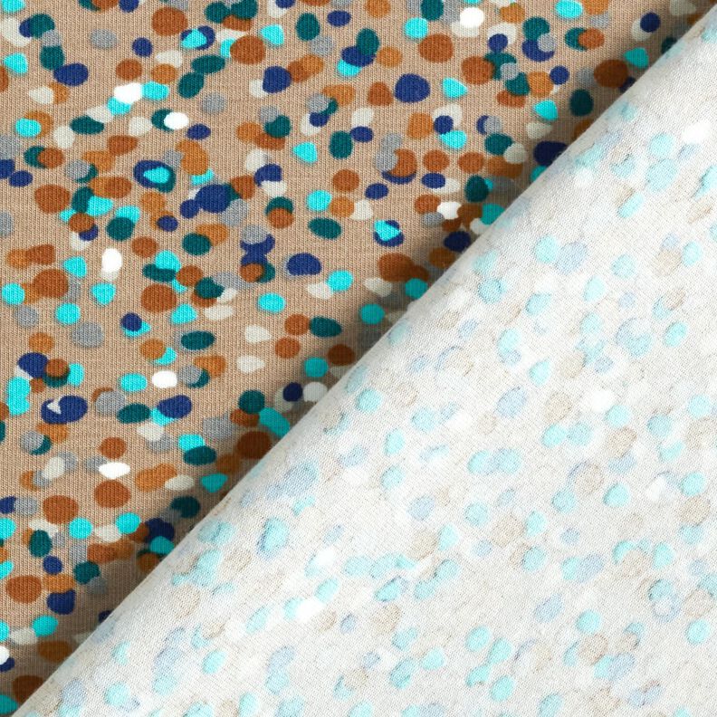 Puuvillajersey Värikäs konfetti – dyyni/sinikuusi,  image number 4