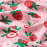 Puuvillajersey makeat mansikat | PETIT CITRON – roosa,  thumbnail number 2