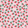 Puuvillajersey makeat mansikat | PETIT CITRON – roosa,  thumbnail number 1