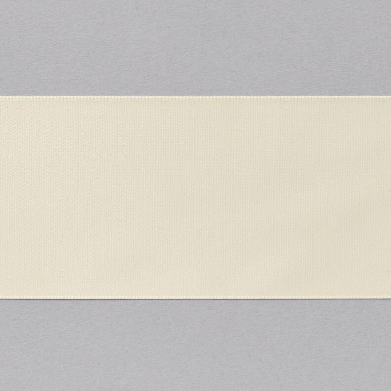 Satiininauha [50 mm] – villanvalkoinen,  image number 1