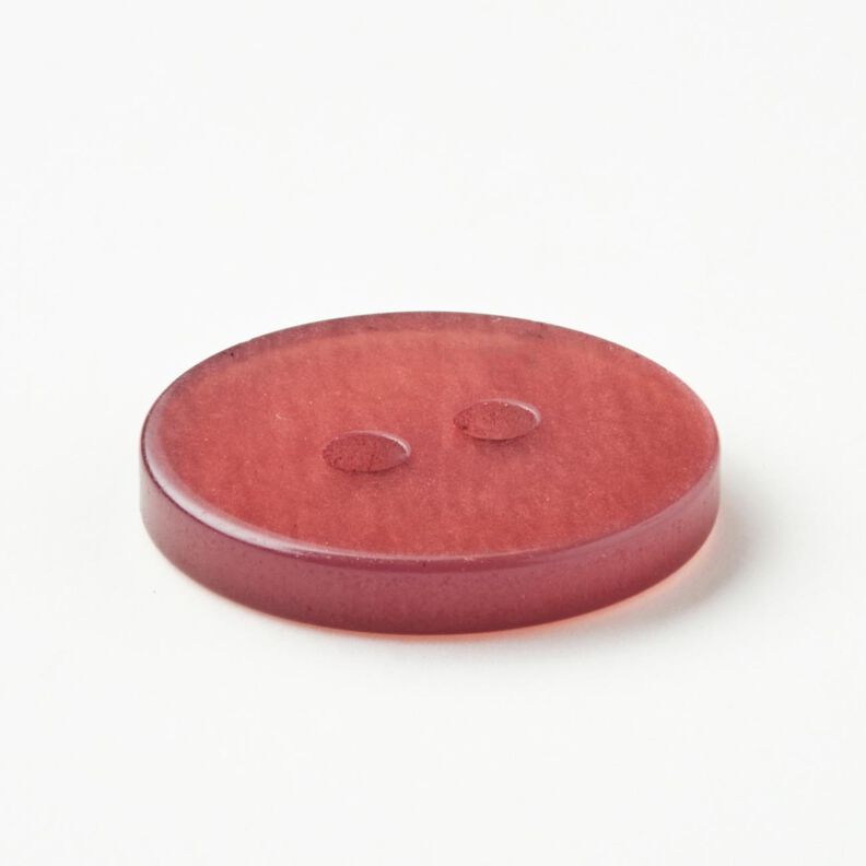 2-reikäinen kiiltävä nappi [Ø 15 mm] – tumma vanharoosa,  image number 3