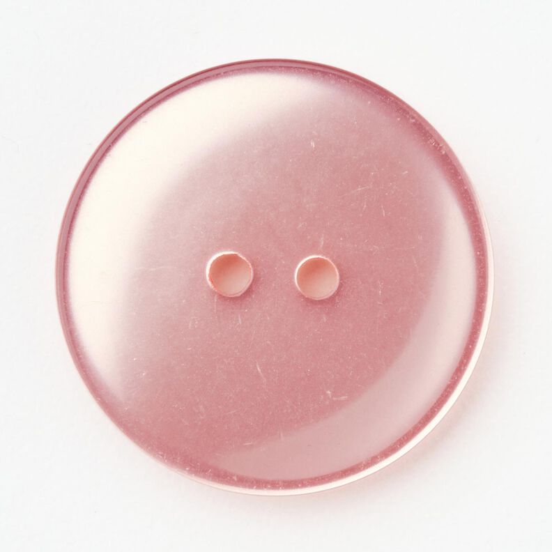 2-reikäinen kiiltävä nappi [Ø 25 mm] – roosa,  image number 1