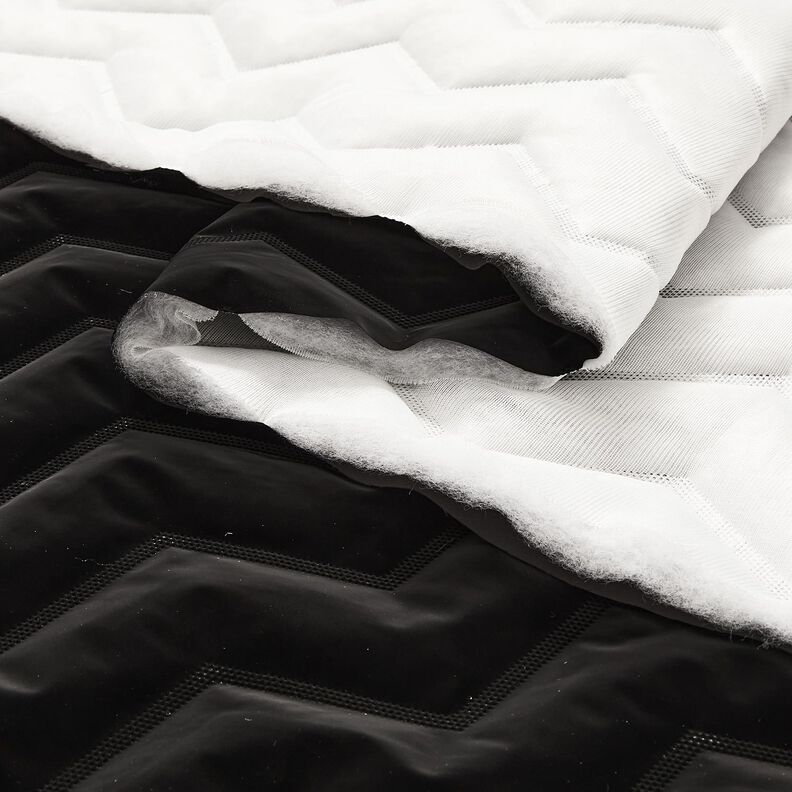 Tikkikangas Peachskin Chevron | Katia Fabrics – musta,  image number 6