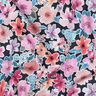 Puuvillapopliini Kukat | Poppy Fabrics &ndash; sinimusta,  thumbnail number 2