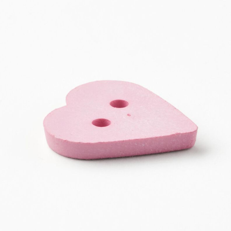 Sydämenmuotoinen nappi [Ø 15 mm] – roosa,  image number 3