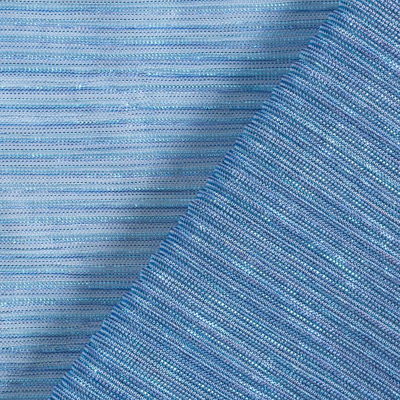 Läpikuultava plisee Kimalleraidat – sininen,  image number 4