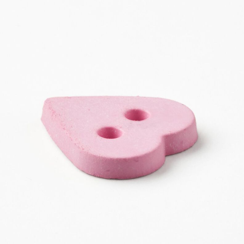 Sydämenmuotoinen nappi [Ø 15 mm] – roosa,  image number 2