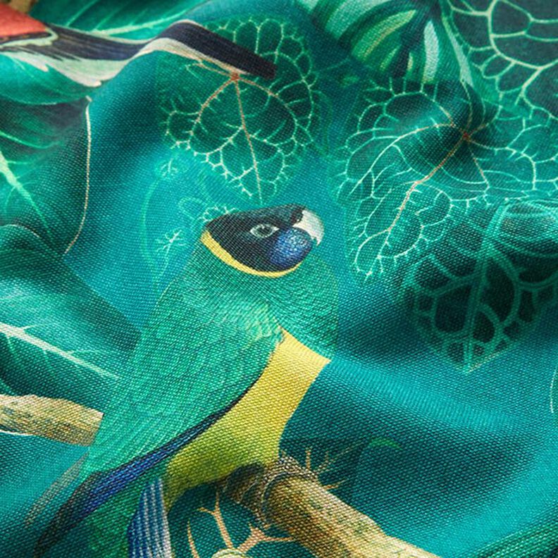 Sisustuskangas Canvas Paratiisilinnut – tummanvihreä,  image number 2