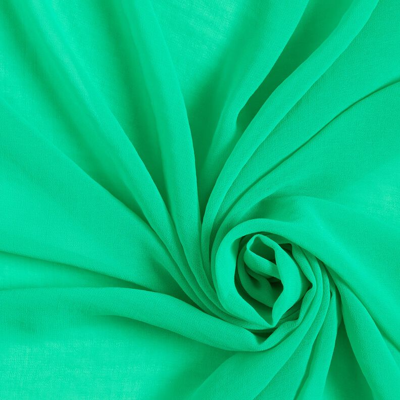 Kreppisifonki Yksivärinen – smaragdinvihreä,  image number 1