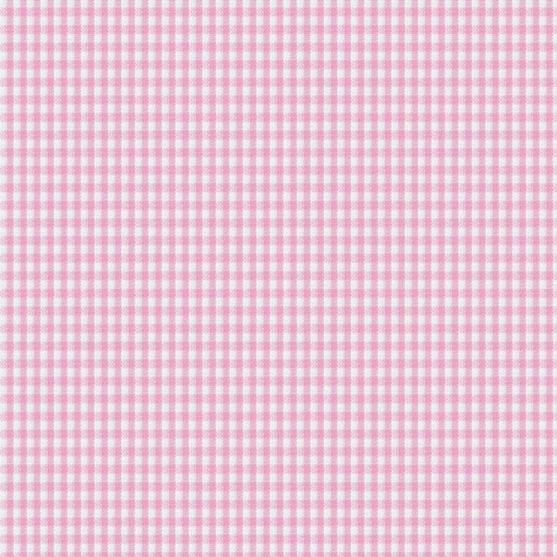 Puuvillakangas Vichy - 0,2 cm – roosa,  image number 1